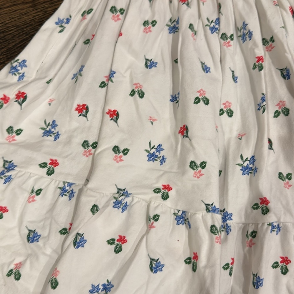 Floral cotton spaghetti strap dress - Picture 2 of 4